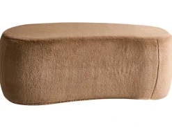 Pouf BAYARD Finta pelliccia Marrone chiaro