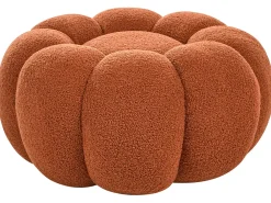 Pouf BEAUFORT Bouclé Marrone