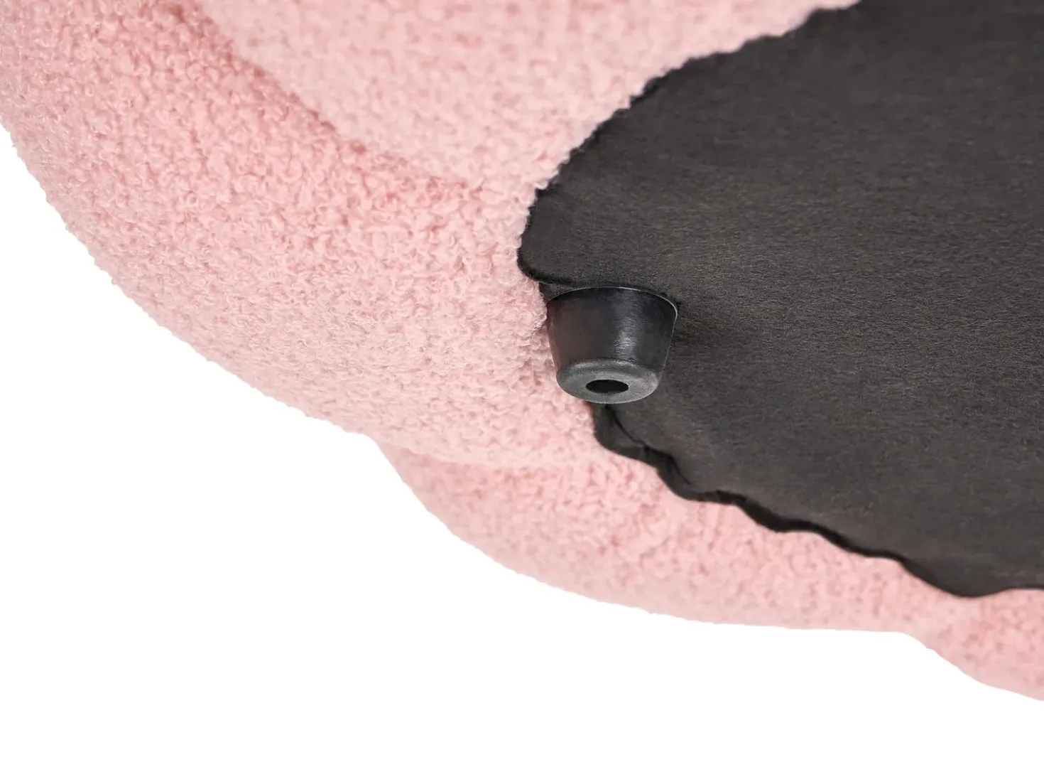 Pouf BEAUFORT Bouclé Rosa
