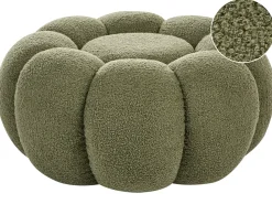 Pouf BEAUFORT Bouclé Verde
