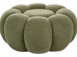 Pouf BEAUFORT Bouclé Verde