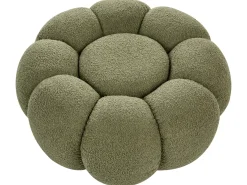 Pouf BEAUFORT Bouclé Verde