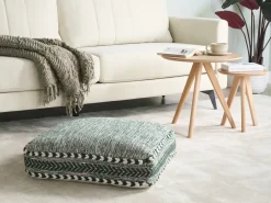 Pouf BIRCH Cotone Verde scuro