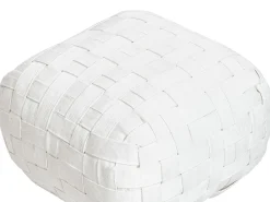 Pouf BODLA Materiale sintetico Bianco