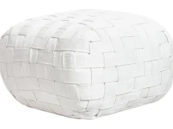 Pouf BODLA Materiale sintetico Bianco