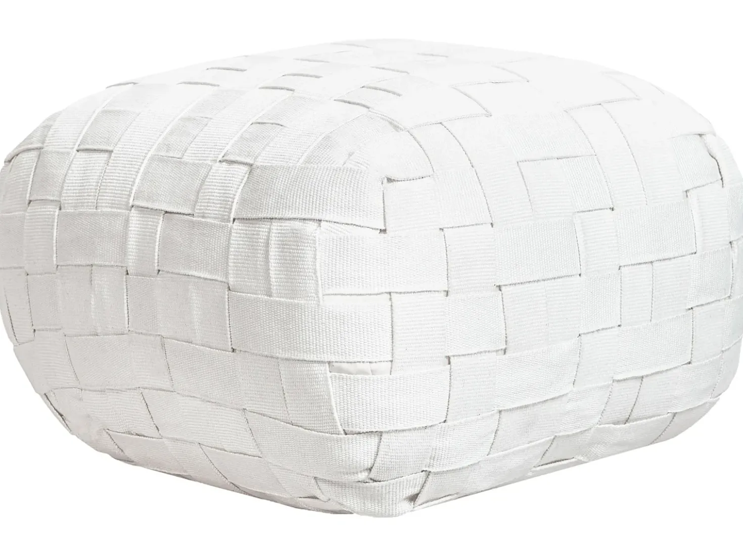 Pouf BODLA Materiale sintetico Bianco