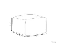Pouf BODLA Materiale sintetico Bianco