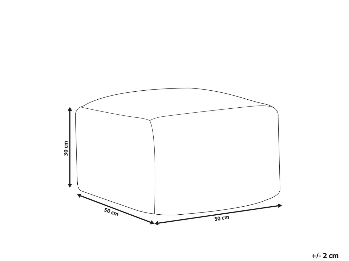 Pouf BODLA Materiale sintetico Bianco