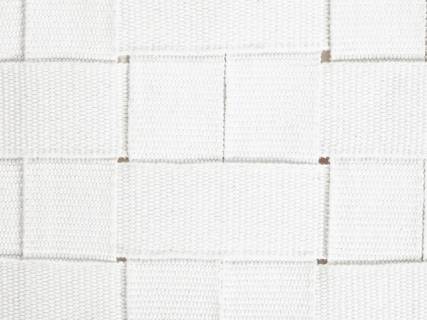 Pouf BODLA Materiale sintetico Bianco