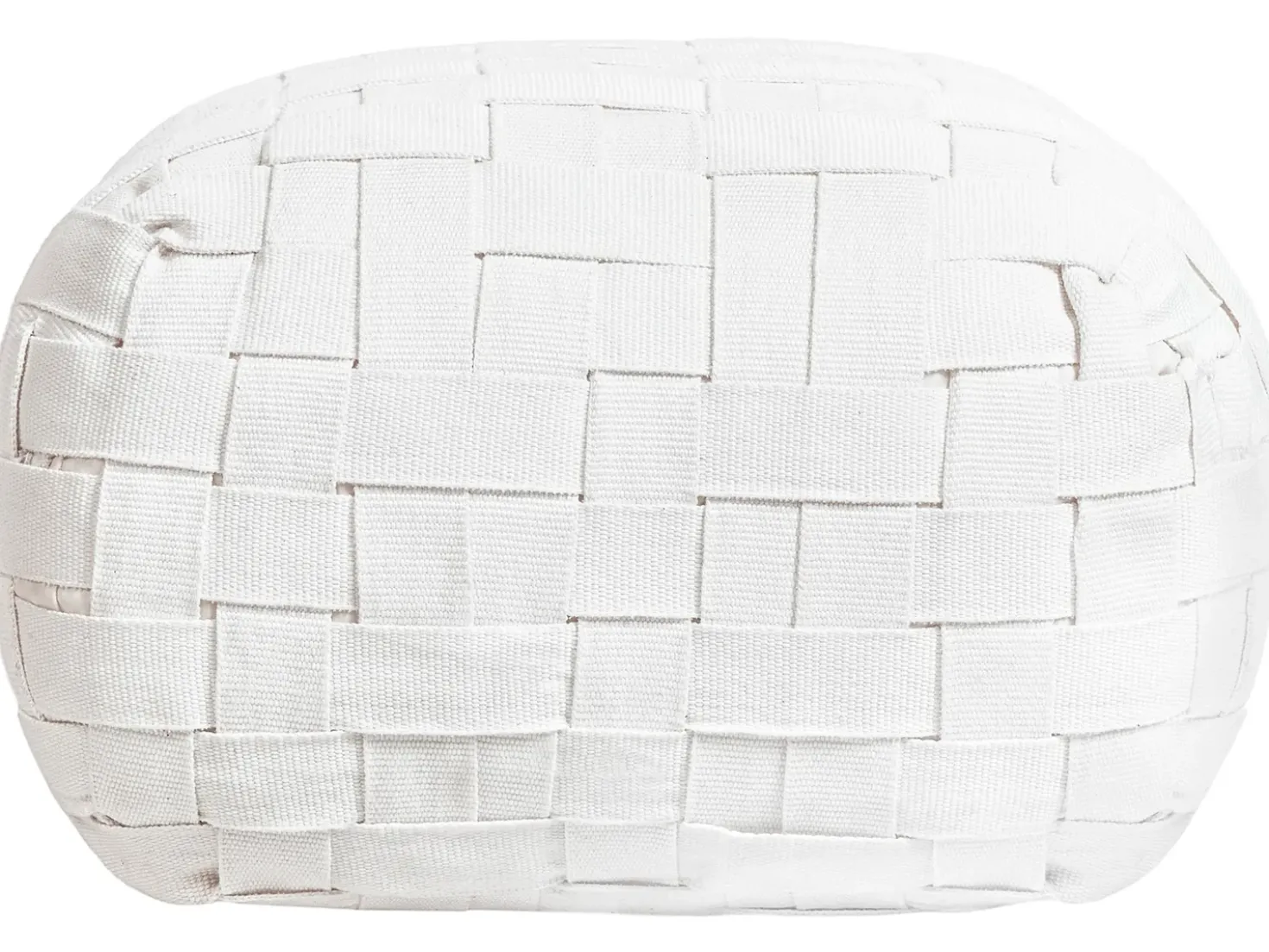 Pouf BODLA Materiale sintetico Bianco