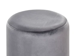 Pouf BRIGITTE Velluto Grigio
