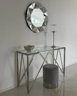 Pouf BRIGITTE Velluto Grigio