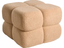 Pouf CALIENTE Bouclé Beige
