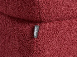 Pouf CALIENTE Bouclé Rosso scuro
