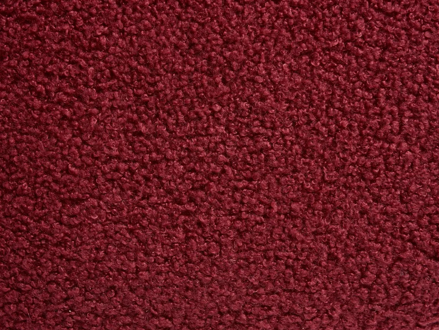 Pouf CALIENTE Bouclé Rosso scuro