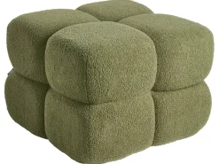 Pouf CALIENTE Bouclé Verde
