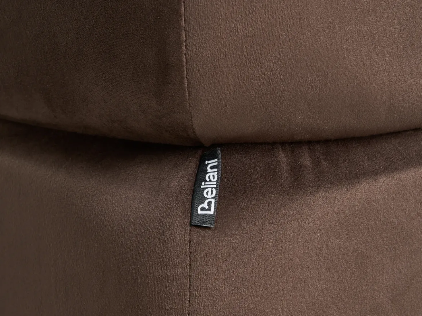 Pouf CALIENTE Velluto Marrone scuro