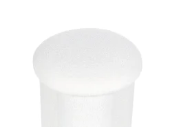 Pouf CARRINGTON Bouclé Bianco sporco