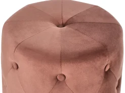 Pouf CARROLLTON Velluto Marrone