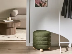 Pouf CHILLY Bouclé Verde