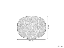 Pouf CONRAD Cotone Azzurro