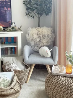 Pouf CONRAD Cotone Beige