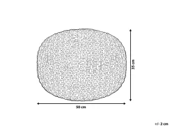 Pouf CONRAD Cotone Beige