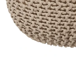 Pouf CONRAD Cotone Beige chiaro