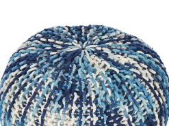 Pouf CONRAD Cotone Blu