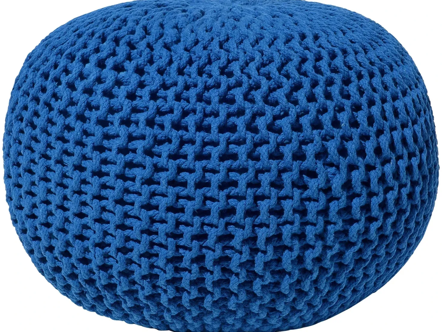 Pouf CONRAD Cotone Blu marino