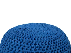 Pouf CONRAD Cotone Blu marino