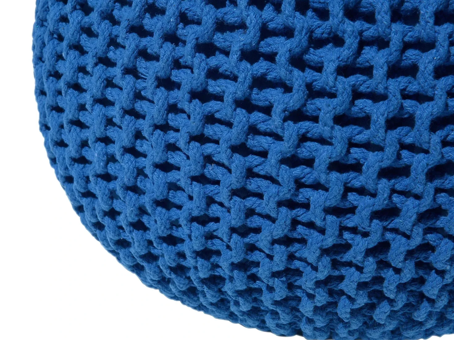 Pouf CONRAD Cotone Blu marino