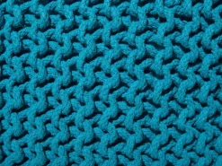 Pouf CONRAD Cotone Blu oltremare