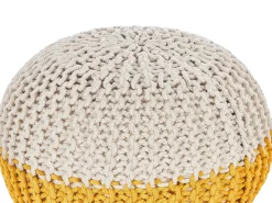 Pouf CONRAD Cotone Giallo
