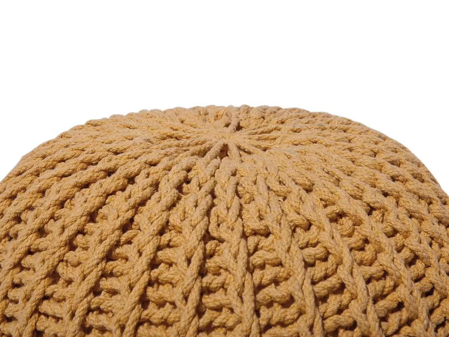 Pouf CONRAD Cotone Senape
