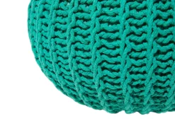Pouf CONRAD Cotone Verde smeraldo