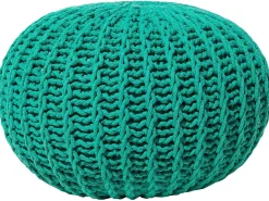 Pouf CONRAD Cotone Verde smeraldo
