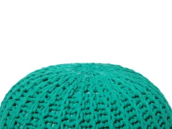 Pouf CONRAD Cotone Verde smeraldo