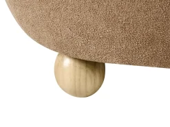 Pouf contenitore ANNABELLA Bouclé Marrone chiaro