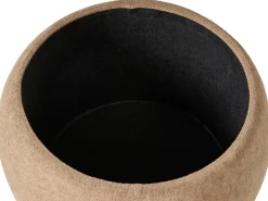 Pouf contenitore ANNABELLA Bouclé Marrone chiaro