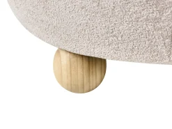Pouf contenitore ANNABELLA Bouclé Beige chiaro