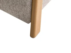 Pouf contenitore EDLAND Tessuto 45 cm 43 cm Beige