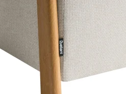 Pouf contenitore EDLAND Tessuto 45 cm 43 cm Beige chiaro