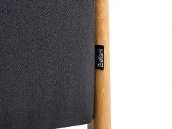 Pouf contenitore EDLAND Tessuto 45 cm 43 cm Nero