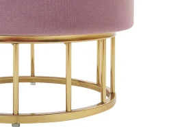 Pouf contenitore ELGIN Velluto Rosa