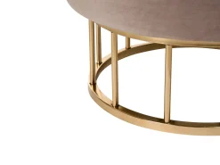 Pouf contenitore ELGIN Velluto Tortora