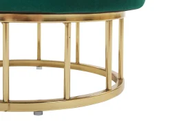 Pouf contenitore ELGIN Velluto Verde scuro