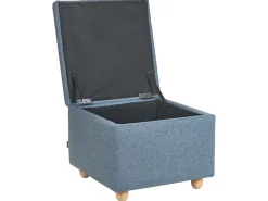 Pouf contenitore FERNDALE Tessuto Blu