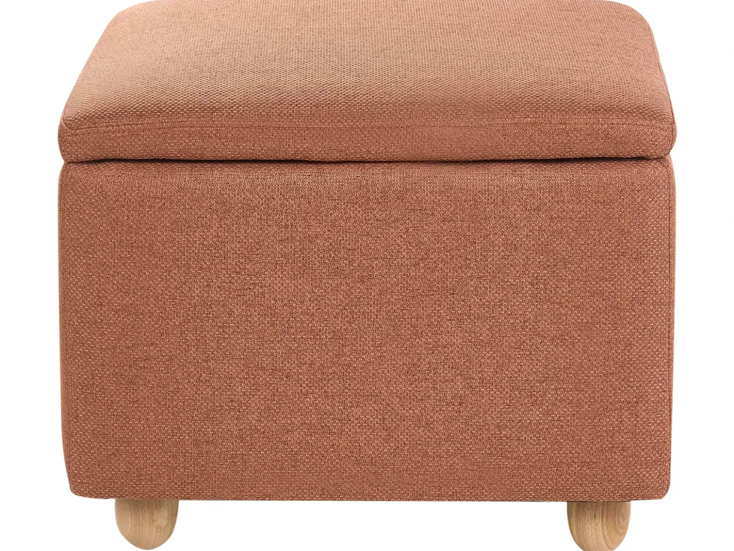 Pouf contenitore FERNDALE Tessuto Marrone dorato