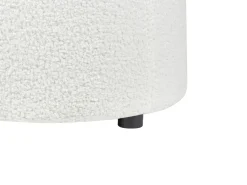 Pouf contenitore MARYLAND Bouclé Bianco sporco